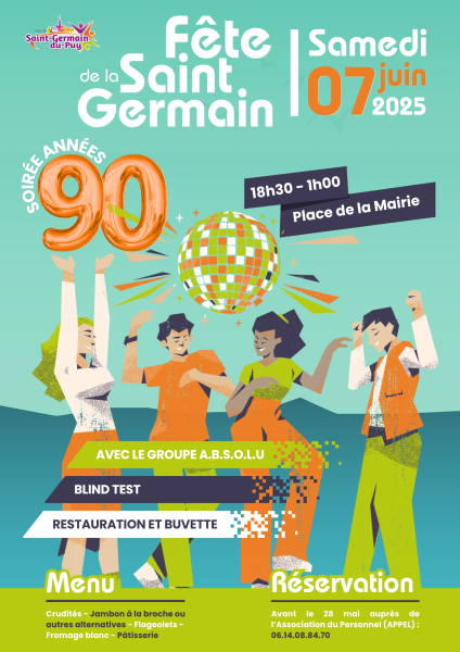 Affiche Fete de la Saint Germain