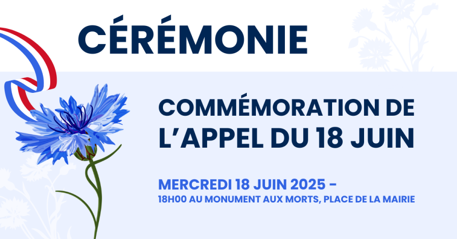Commemoration Appel 18 juin- visuel ceremonie site internet